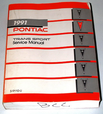 1991 Pontiac Trans Sport Van Factory Service Manual
