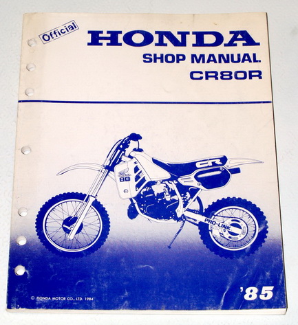 1985 Honda CR80R CR80 Factory Service Manual