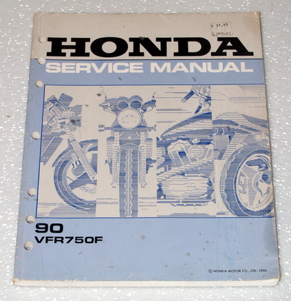 1990 1992 Honda VFR750F Factory Service Manual