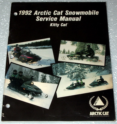 1992 Arctic Cat Kitty Cat Snowmobile Factory Dealer Shop Service Manual