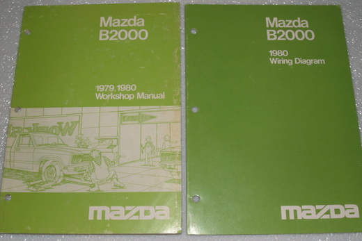 1979 1980 Mazda B2000 Pick-up Truck Factory Service Manual