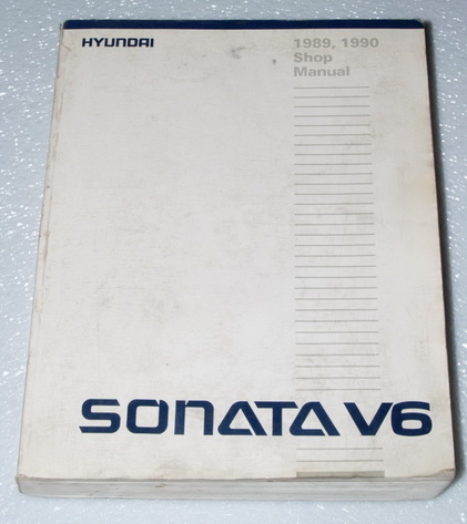 1989 1990 Hyundai Sonata V6 Factory Service Manual