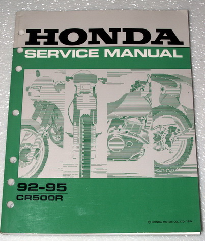 1992-1995 Honda CR500R Factory Service Manual