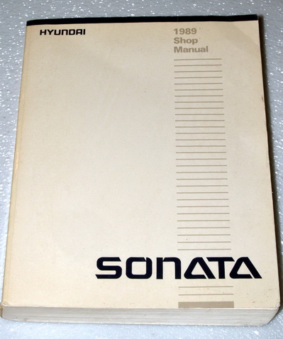 1989 Hyundai Sonata Factory Service Manual