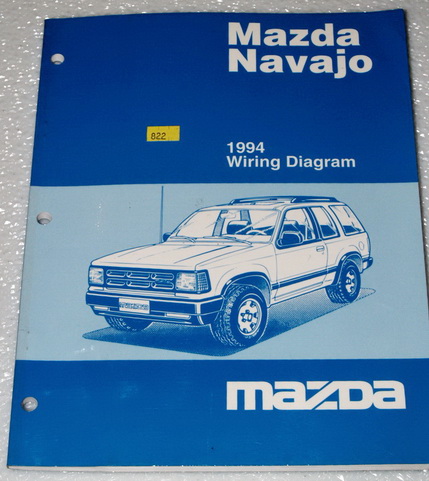 1994 Mazda Navajo Original Factory Electrical Wiring Diagrams