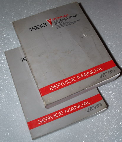 1993 Pontiac Grand Prix Factory Dealer Shop Service Manuals
