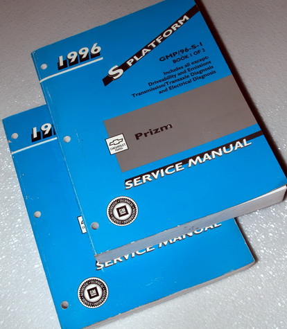 1996 Chevrolet Geo Prizm Factory Service Manuals