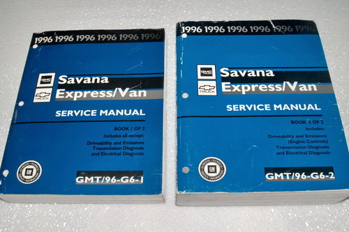 1996 Chevrolet Express Van - GMC Savana Factory Service Manual