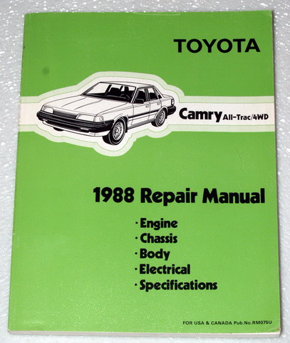 toyota camry repair manual 1989