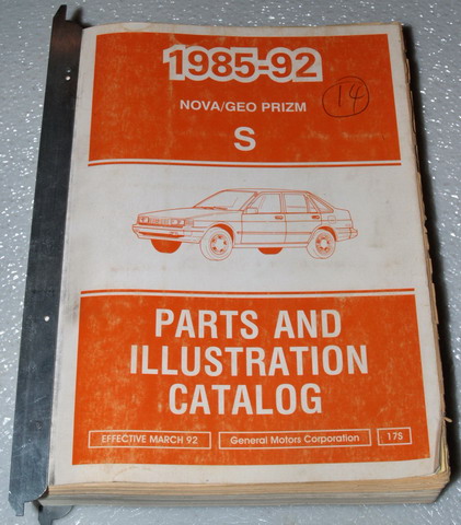 1985 1986 1987 1988 1989 1990 1991 1992 | Chevrolet Nova, Geo Prizm Parts Catalog