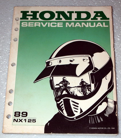 1989 Honda NX125 Factory Dealer Shop Service Manual