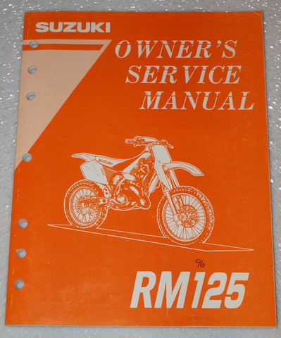 1996 Suzuki RM125 (T) Factory Owner's Service Manual