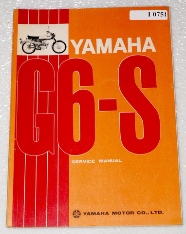 1970 Yamaha G6-S Original Factory Service Manual