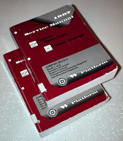 1997 Chevrolet Lumina & Monte Carlo / Oldsmobile Cutlass Supreme Factory Service Manuals