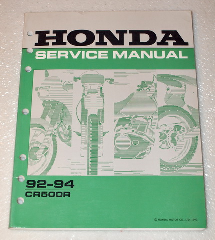 1992 1993 1994 Honda CR500R Factory Service Manual