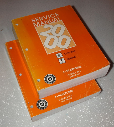 2000 Chevrolet Cavalier & Pontiac Sunfire Factory Service Manual