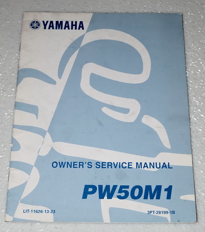 2000 Yamaha PW50(M1) Original Owner's Service Manual