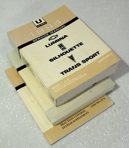 1994 Chevy Lumina Van Pontiac Trans Sport Olds Silhouette Service Manuals