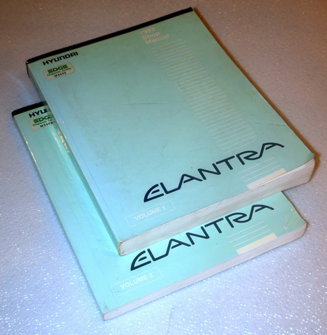 1993 Hyundai Elantra Factory Dealer Shop Service Manual