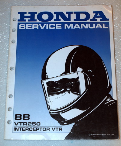 1988 Honda VTR250 Interceptor Factory Service Manual