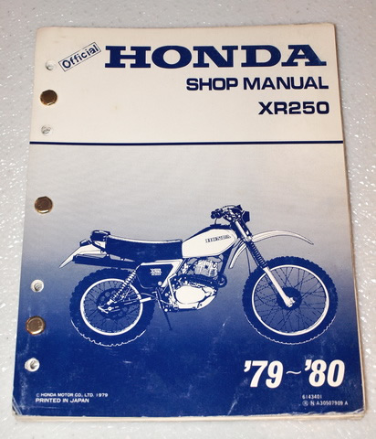 1979 1980 Honda XR250 Factory Service Manual