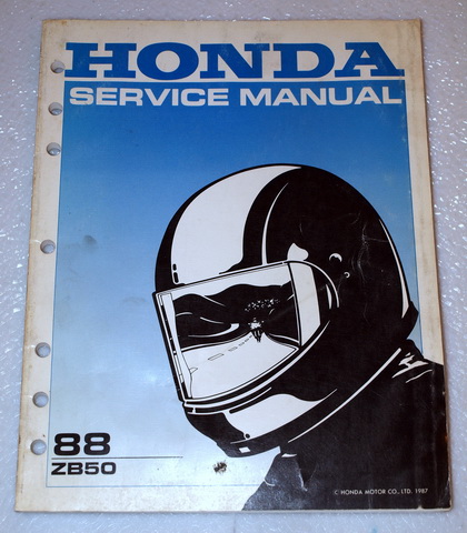 1988 Honda ZB50 Mini-Bike Factory Service Manual