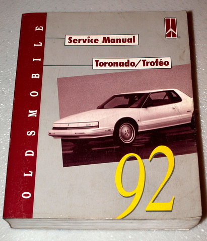 1992 Oldsmobile Toronado, Trofeo Factory Service Manual