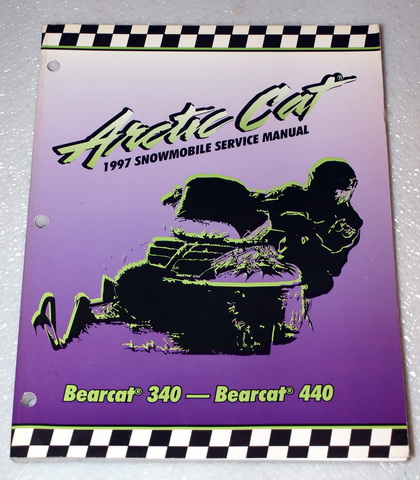 1997 Arctic Cat Bearcat 340 440 Snowmobile Factory Service Manual