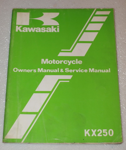 1982 Kawasaki KX250 B1 Owner's Service Manual
