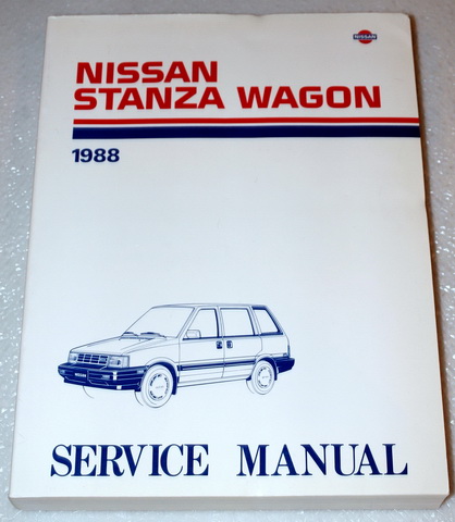 Nissan stanza wagon shop manual #6