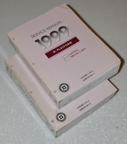 1999 Chevrolet Lumina & Monte Carlo Factory Service Manual
