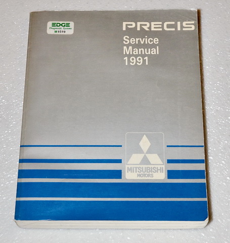 1991 Mitsubishi Precis Factory Service Manual