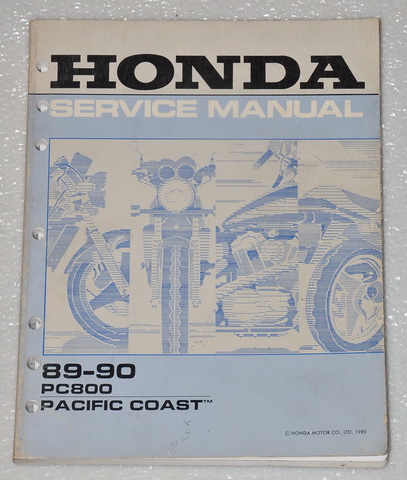 1989 1990 Honda PC800 Pacific Coast Factory Service Manual