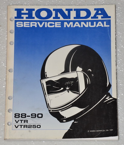 1988 1989 1990 Honda VTR250 Interceptor 250 Factory Service Manual