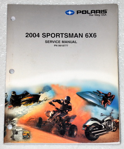2004 Polaris Sportsman 6x6 Factory Dealer Shop Service Manual