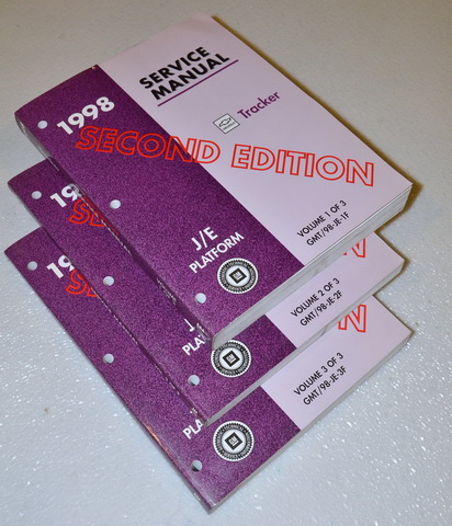 1998 Chevrolet (Geo) Tracker Factory Service Manuals