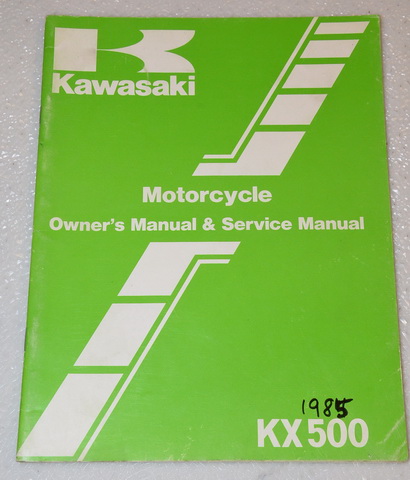 1985 Kawasaki KX500-B1 Owner's Service Manual