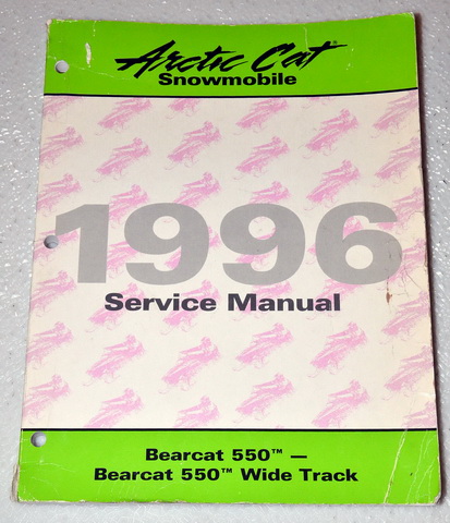 1996 Arctic Cat Bearcat 550 Snowmobile Factory Service Manual