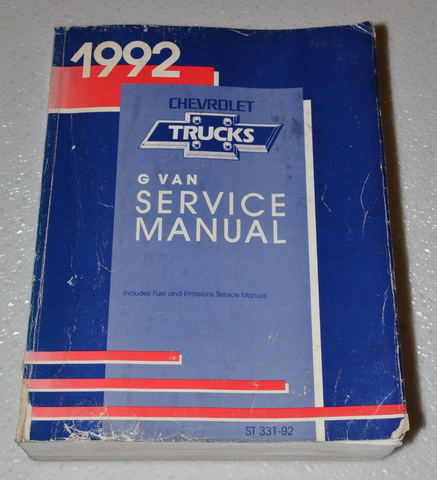 1992 Chevy Van, Vandura, GMC Magnavan Factory Service Manual