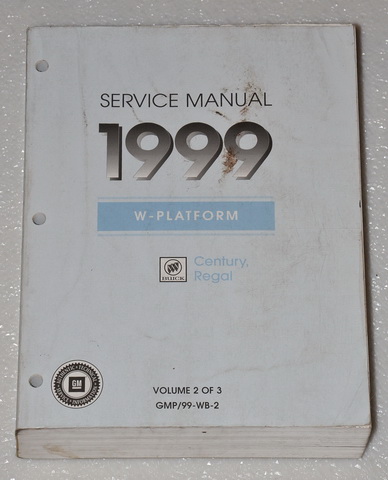 1999 Buick Regal, Century Factory Service Manuals