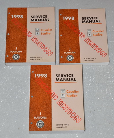 1998 Chevrolet Cavalier & Pontiac Sunfire Factory Service Manuals