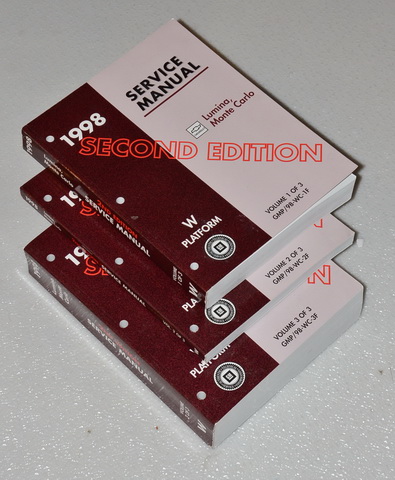 1998 Chevrolet Lumina & Monte Carlo Factory Service Manuals