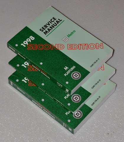 1998 Chevrolet Geo Metro Factory Service Manuals