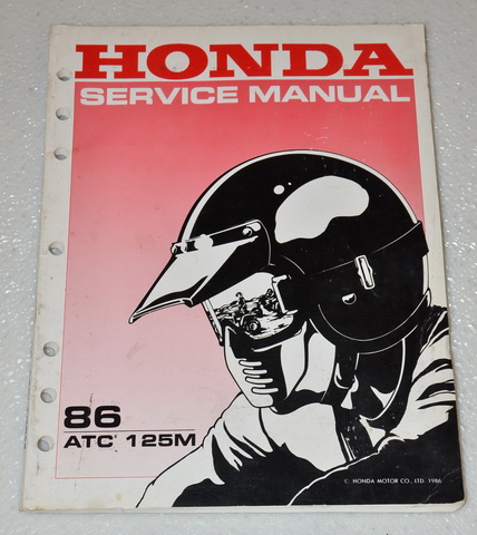 1986 Honda ATC125M 125M ATV Factory Service Manual