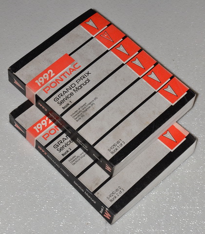 1992 Pontiac Grand Prix Factory Service Manuals Volumes 1 & 2