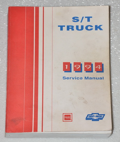 1994 GMC Jimmy Sonoma Chevy S10 Blazer Service Manual