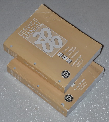 2000 Chevrolet Venture, Pontiac Montana and Trans Sport, Oldsmobile Silhouette Factory Service Manuals