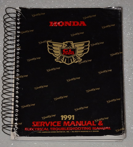 1991 Honda GL1500 Gold Wing Factory Service Manual + ETM
