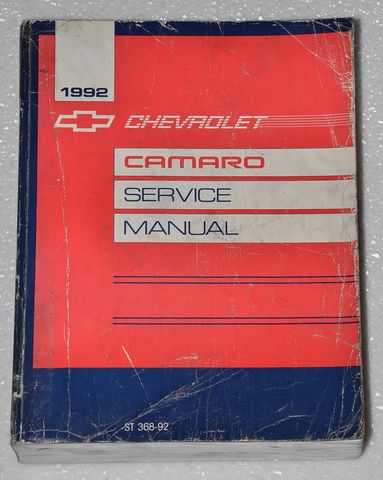 1992 Chevrolet Camaro Factory Service Manual