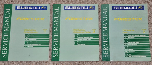 2000 Subaru Forester Factory Service Manuals